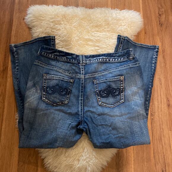 Lane Bryant High Rise Bootcut Denim Blue Jeans Sz 24 Stretch Women’s - Picture 5 of 14